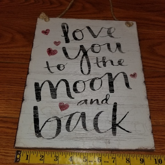 Wall Art - " Love You to the moon and back - Picture 2 of 3